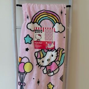 Sanrio Hello Kitty pink unicorn throw blanket